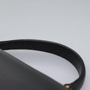 CELINE Hand Bag Leather Black Gold Auth mr1085-8