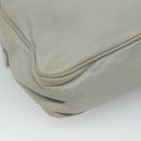 LOEWE Anagram Chain Shoulder Bag Leather Gray Gold Auth mr1092-16