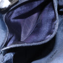 LOEWE Anagram Chain Shoulder Bag Leather Gray Gold Auth mr1092-12