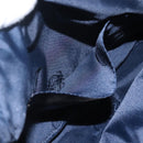 LOEWE Anagram Chain Shoulder Bag Leather Gray Gold Auth mr1092-20