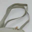 LOEWE Anagram Chain Shoulder Bag Leather Gray Gold Auth mr1092-8