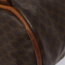 CELINE Macadam Canvas Purse Backpack PVC Leather Brown Gold Auth mr1093-16