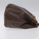 CELINE Macadam Canvas Purse Backpack PVC Leather Brown Gold Auth mr1093-3