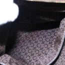 CELINE C Macadam Canvas Hand Bag Brown Gold Auth mr1094-21