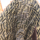 FENDI Straw Hand Bag Raffia Brown Auth mr1096-19