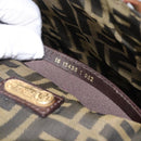 FENDI Straw Hand Bag Raffia Brown Auth mr1096-12