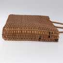 FENDI Straw Hand Bag Raffia Brown Auth mr1096-3