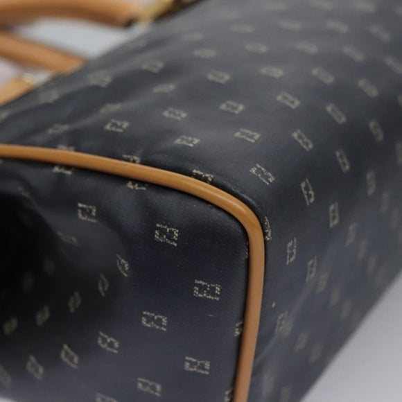 FENDI Hand Bag PVCCanvas 2way Black Auth mr1097