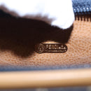 FENDI Hand Bag PVCCanvas 2way Black Auth mr1097-10