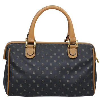 FENDI Hand Bag PVCCanvas 2way Black Auth mr1097 - 0