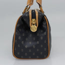 FENDI Hand Bag PVCCanvas 2way Black Auth mr1097-4