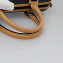 FENDI Hand Bag PVCCanvas 2way Black Auth mr1097-7