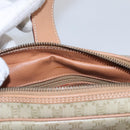 CELINE Macadam Canvas Shoulder Bag Beige Gold Auth mr1099-9