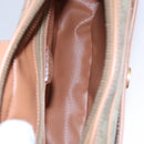 CELINE Macadam Canvas Shoulder Bag Beige Gold Auth mr1099-10