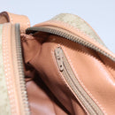 CELINE Macadam Canvas Shoulder Bag Beige Gold Auth mr1099-22