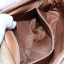 CELINE Macadam Canvas Shoulder Bag Beige Gold Auth mr1099-11