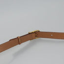 CELINE Macadam Canvas Shoulder Bag Beige Gold Auth mr1099-14