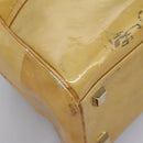 LOUIS VUITTON Monogram Vernis Tompkins Square Hand Bag Beige M91149 Auth mr1101-8