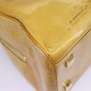 LOUIS VUITTON Monogram Vernis Tompkins Square Hand Bag Beige M91149 Auth mr1101-16