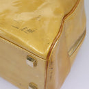 LOUIS VUITTON Monogram Vernis Tompkins Square Hand Bag Beige M91149 Auth mr1101-17
