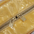 LOUIS VUITTON Monogram Vernis Tompkins Square Hand Bag Beige M91149 Auth mr1101-19