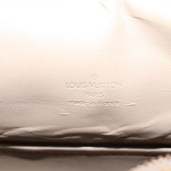 LOUIS VUITTON Monogram Vernis Tompkins Square Hand Bag Beige M91149 Auth mr1101