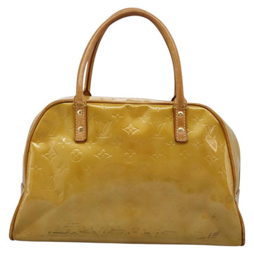 LOUIS VUITTON Monogram Vernis Tompkins Square Hand Bag Beige M91149 Auth mr1101 - 0