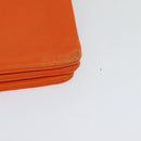 CELINE Trio Shoulder Bag Leather Orange Auth mr1104-14