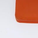CELINE Trio Shoulder Bag Leather Orange Auth mr1104-15