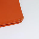 CELINE Trio Shoulder Bag Leather Orange Auth mr1104-16