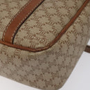 CELINE Macadam Canvas Hand Bag Beige Gold Auth mr1105-16