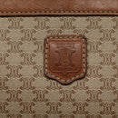 CELINE Macadam Canvas Hand Bag Beige Gold Auth mr1105-18