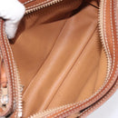 CELINE Macadam Canvas Hand Bag Beige Gold Auth mr1105-11