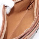 CELINE Macadam Canvas Hand Bag Beige Gold Auth mr1105-24