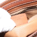 CELINE Macadam Canvas Hand Bag Beige Gold Auth mr1105-12