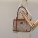 CELINE Macadam Canvas Hand Bag Beige Gold Auth mr1105-25