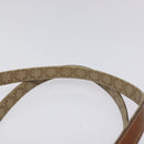 CELINE Macadam Canvas Hand Bag Beige Gold Auth mr1105-14