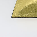 FENDI Clutch Bag Leather Brown Gold Auth mr1110V-16