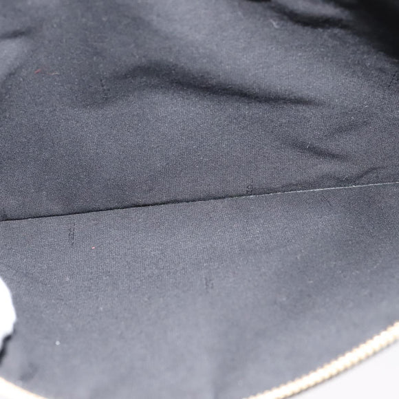 FENDI Clutch Bag Leather Brown Gold Auth mr1110V