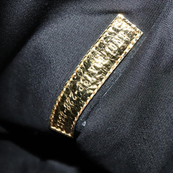 FENDI Clutch Bag Leather Brown Gold Auth mr1110V