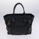 Chloe Hand Bag Leather 3Set Brown Black Auth mr1113-10