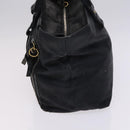 Chloe Hand Bag Leather 3Set Brown Black Auth mr1113-12