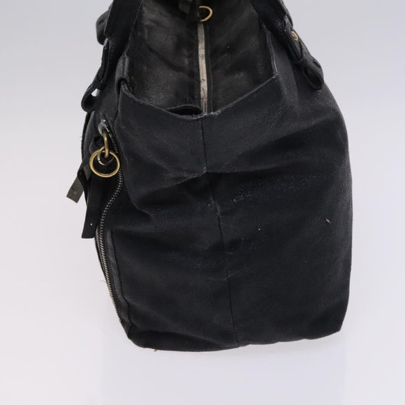 Chloe Hand Bag Leather 3Set Brown Black Auth mr1113