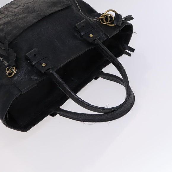 Chloe Hand Bag Leather 3Set Brown Black Auth mr1113