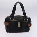 Chloe Hand Bag Leather 3Set Brown Black Auth mr1113-18