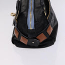 Chloe Hand Bag Leather 3Set Brown Black Auth mr1113-20