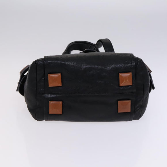 Chloe Hand Bag Leather 3Set Brown Black Auth mr1113