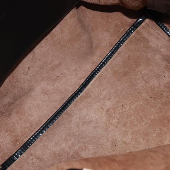 Chloe Hand Bag Leather 3Set Brown Black Auth mr1113