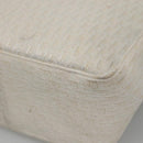 Christian Dior Trotter Canvas Tote Bag White Silver Auth mr1118V-9