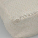 Christian Dior Trotter Canvas Tote Bag White Silver Auth mr1118V-14